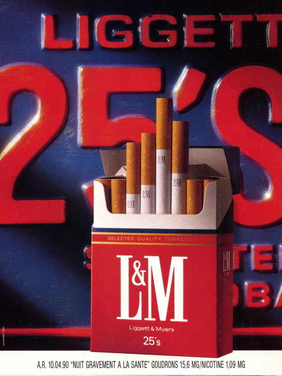 Paquet de cigarette L&M