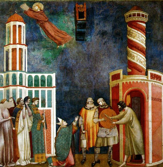Saint François délivrant de la prison Pierre d'Alife par Giotto