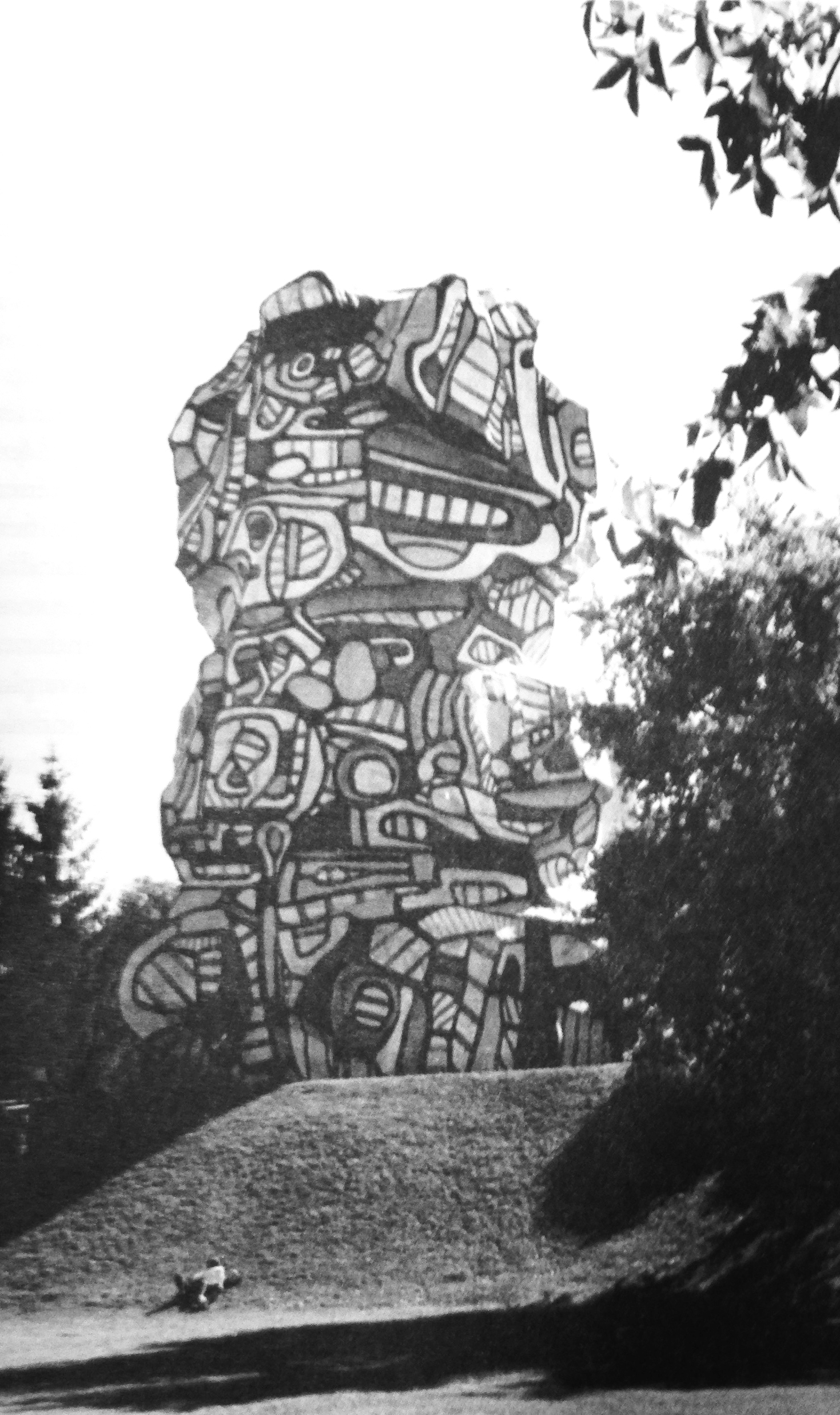Dubbufet, tour aux figures, issy-les-moulineaux, hourloupe, île saint Germain